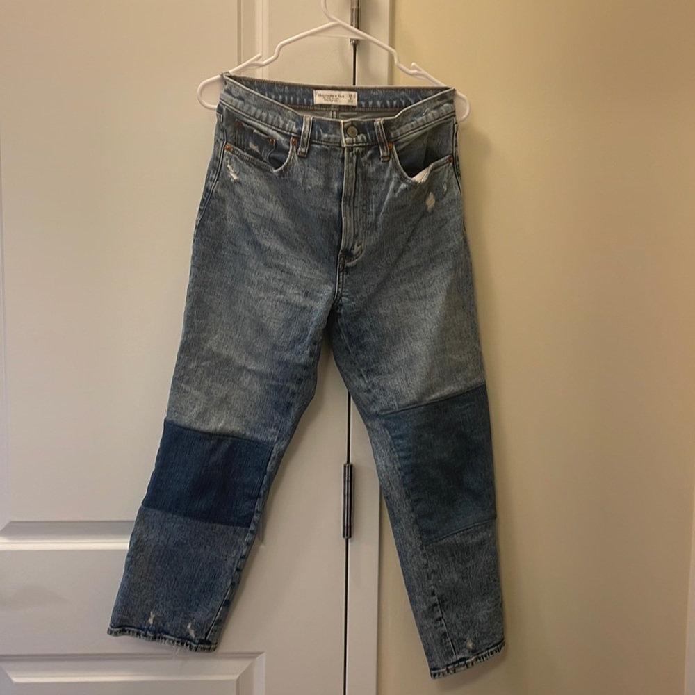 Abercrombie Ankle Straight Ultra High Rise Jean